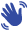 hand waving icon